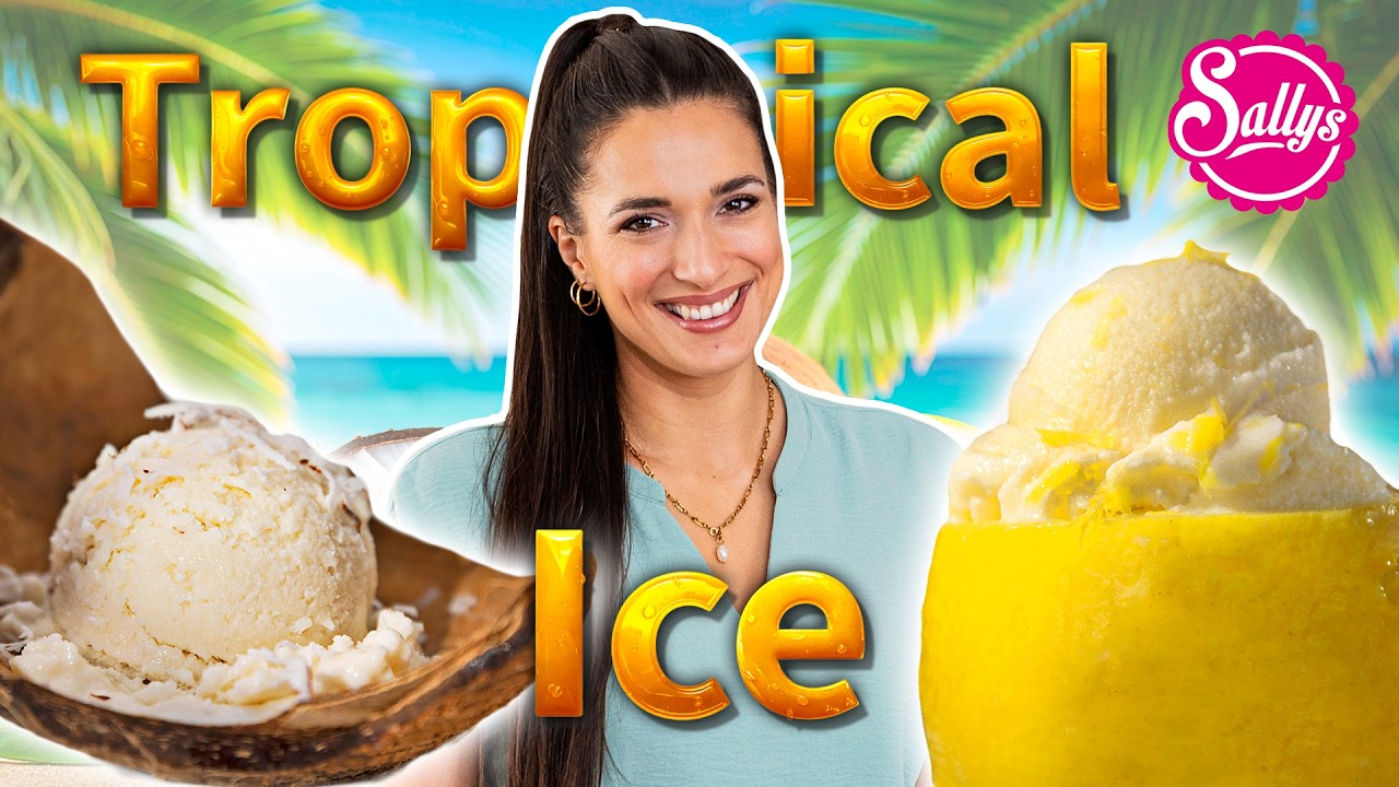 Frucht-Eis-Trend selbst gemacht | Kokosnuss und Zitrone 🥥🍋 | Sallys Welt