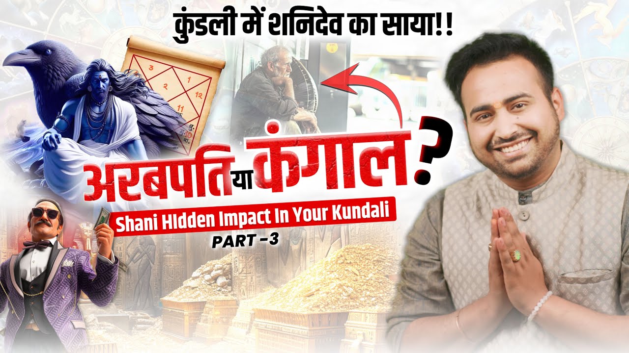 ख़ुद की कुंडली में जाने शनि के लक्षण | Saturn/Shani Aspect In Astrology | Part -3 | Astro Arun Pandit