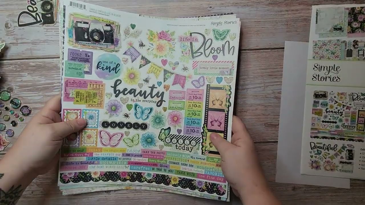Simple Stories - Life in Bloom haul!