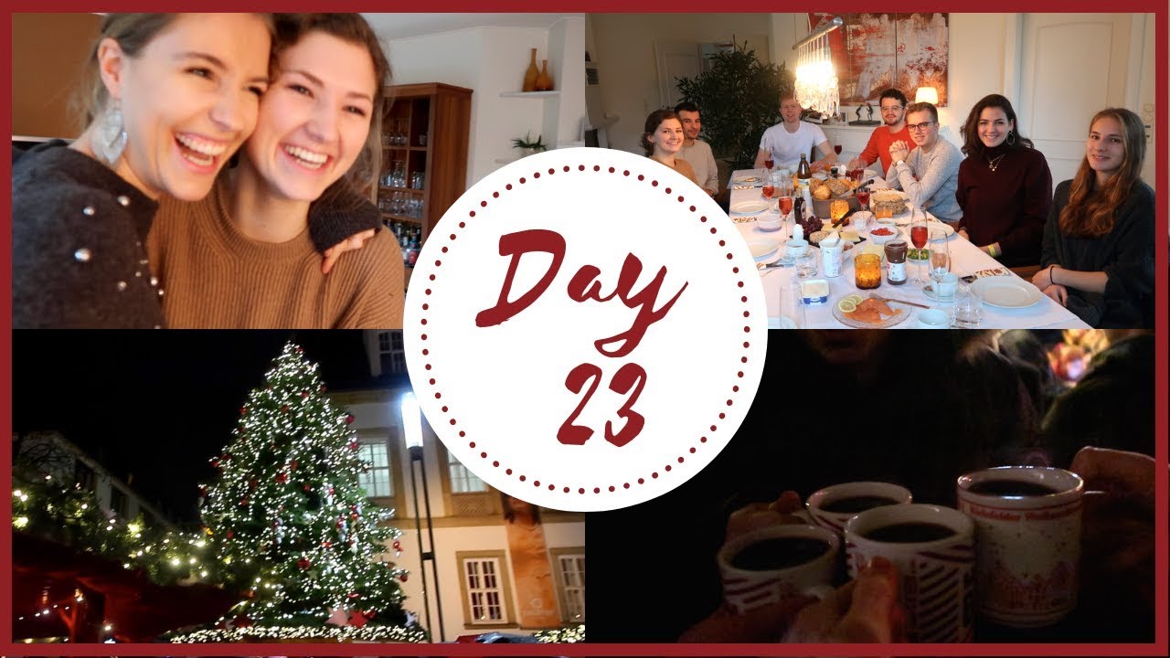 CHRISTMAS BRUNCH, FREUNDE & GL&Uuml;&Uuml;&Uuml;HWEIN | Vlogmas Day 23 | Charlotte K.