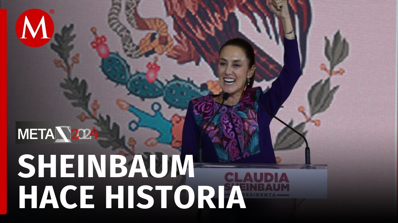 Claudia Sheinbaum anuncia victoria abrumadora en las elecciones