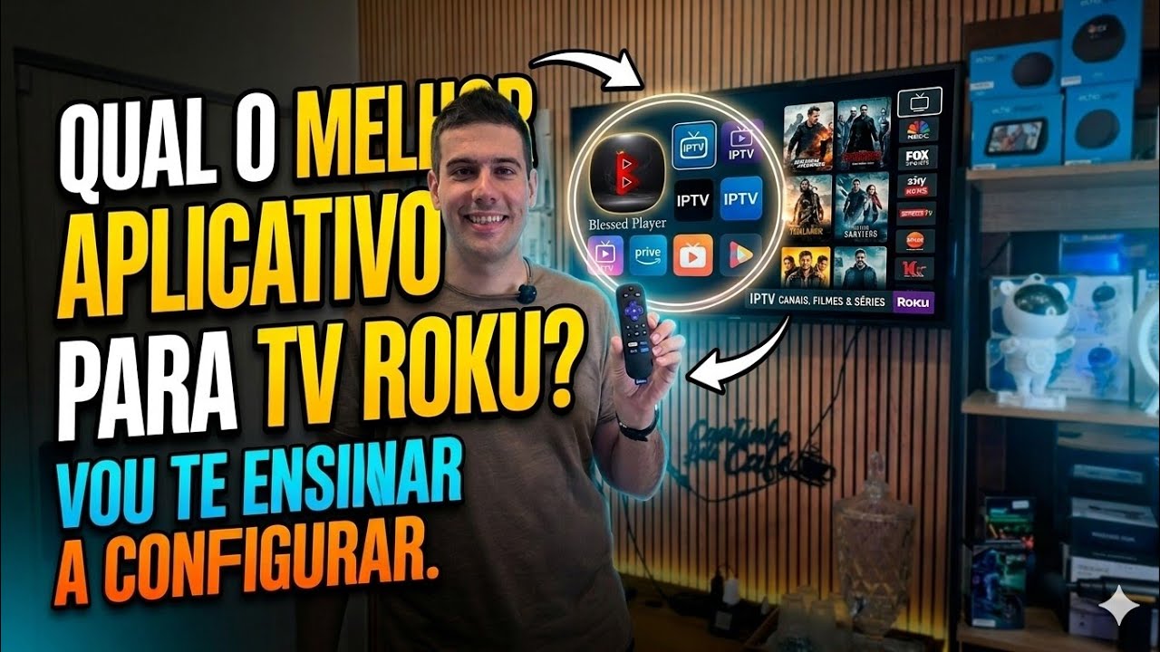 QUAL O MELHOR APLICATIVO DE IPTV PARA ROKU TV? EU TE ENSINO AQUI / COMO CONFIGURAR / ROKU STICK