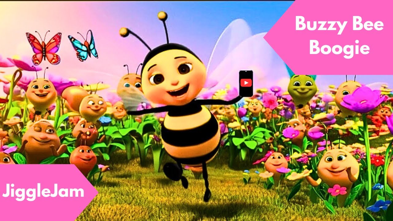 🐝 Buzzy Bee Boogie! | Dance and Sing Along! | Kids Songs by JiggleJam 🎶