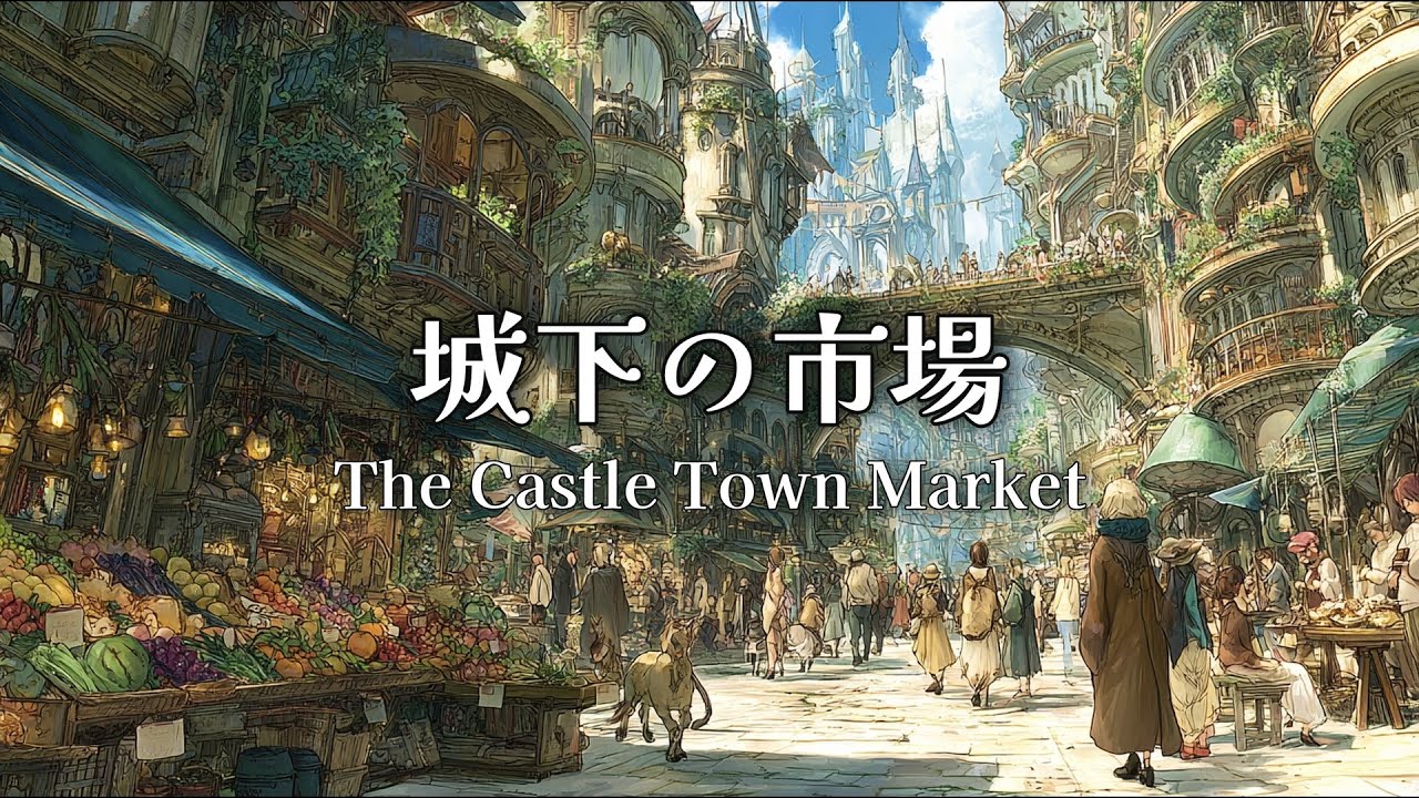 【ケルト音楽】城下の市場【読書用・睡眠用・作業用BGM】【1時間】【オリジナル曲】