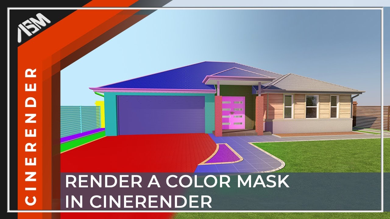 How to render out a color mask in ARCHICAD