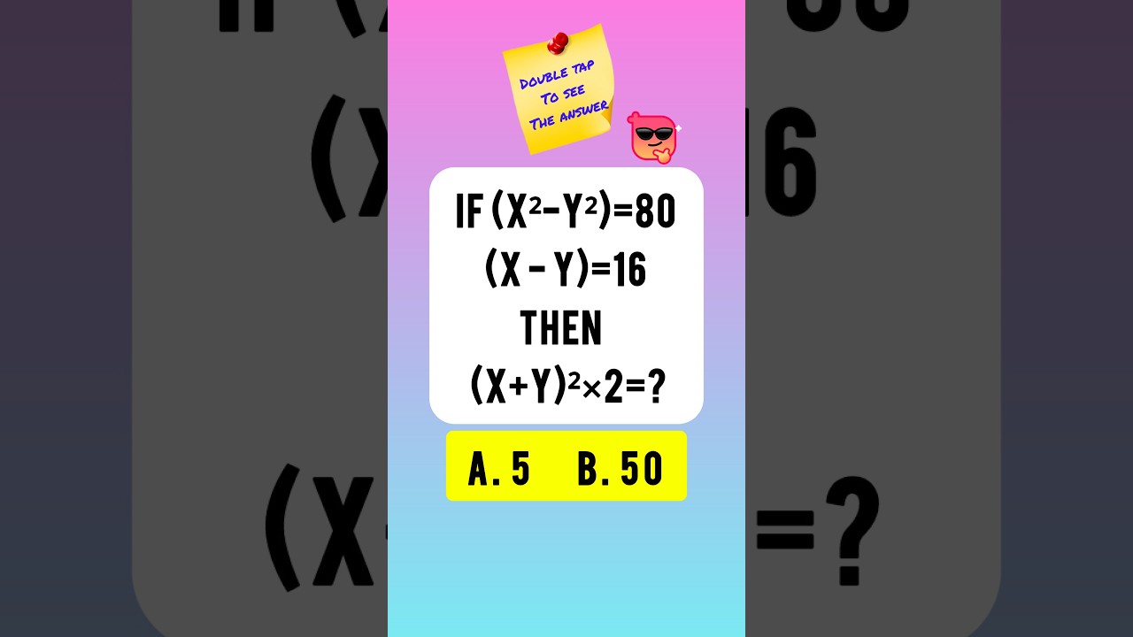 🎯 LIVE Math Test Challenge! 🧠 Solve This Tricky Math Question 😱#live #shorts # #algebra #maths