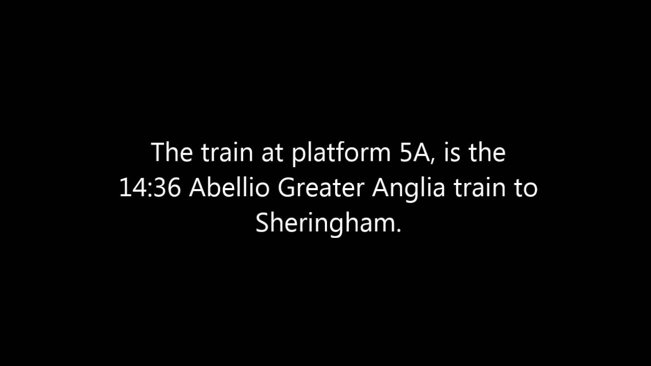 Announcements at Norwich