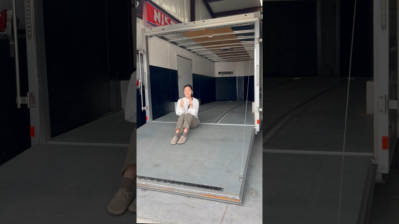 Painting the enclosed trailer👩🏻&zwj;🎨 #drifting