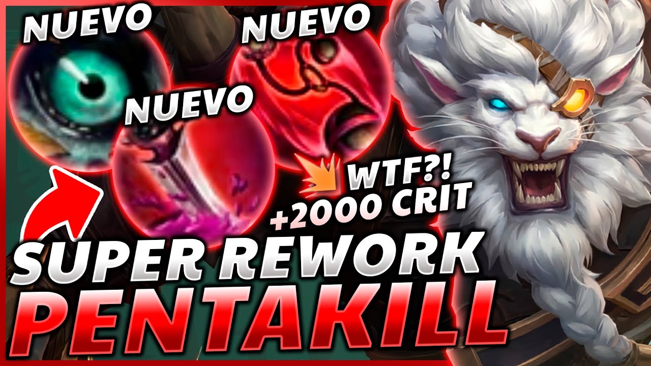 😱¡BRUTAL *PENTAKILL* con el NUEVO REWORK de RENGAR en TOP! *1 SALTO = 1 KILL*