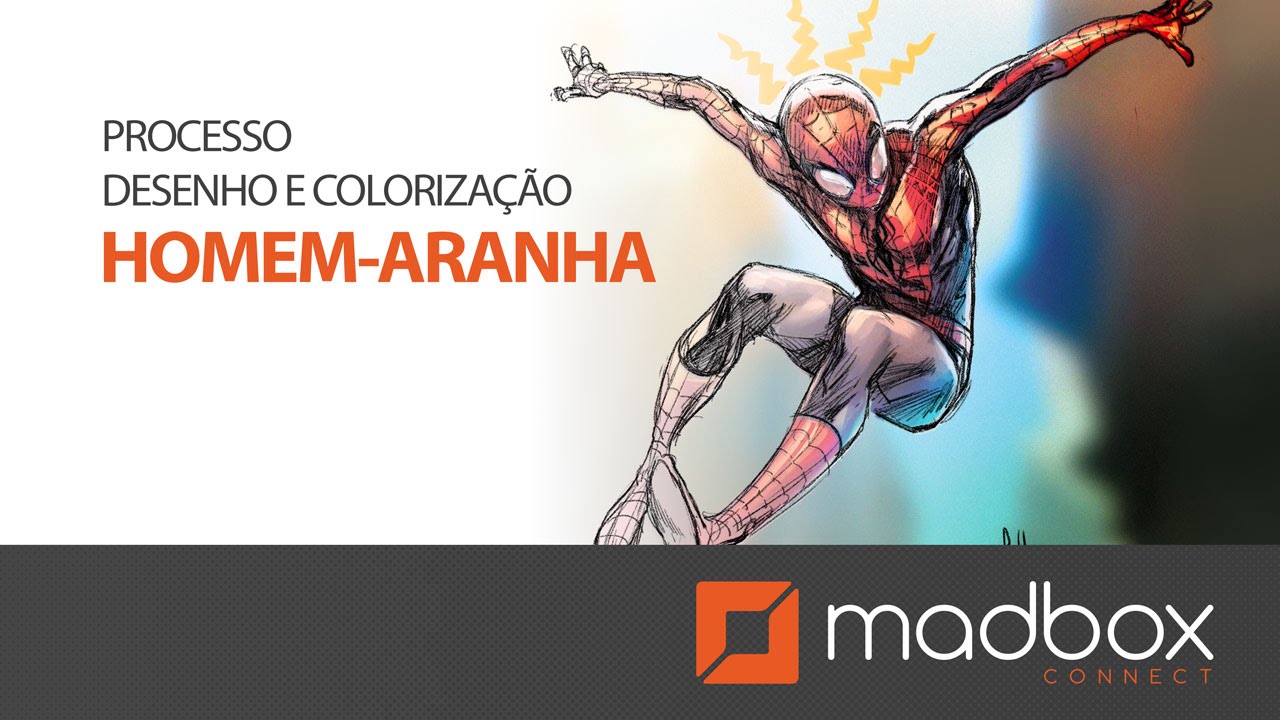 Processo Desenho e Colorização: Homem-Aranha