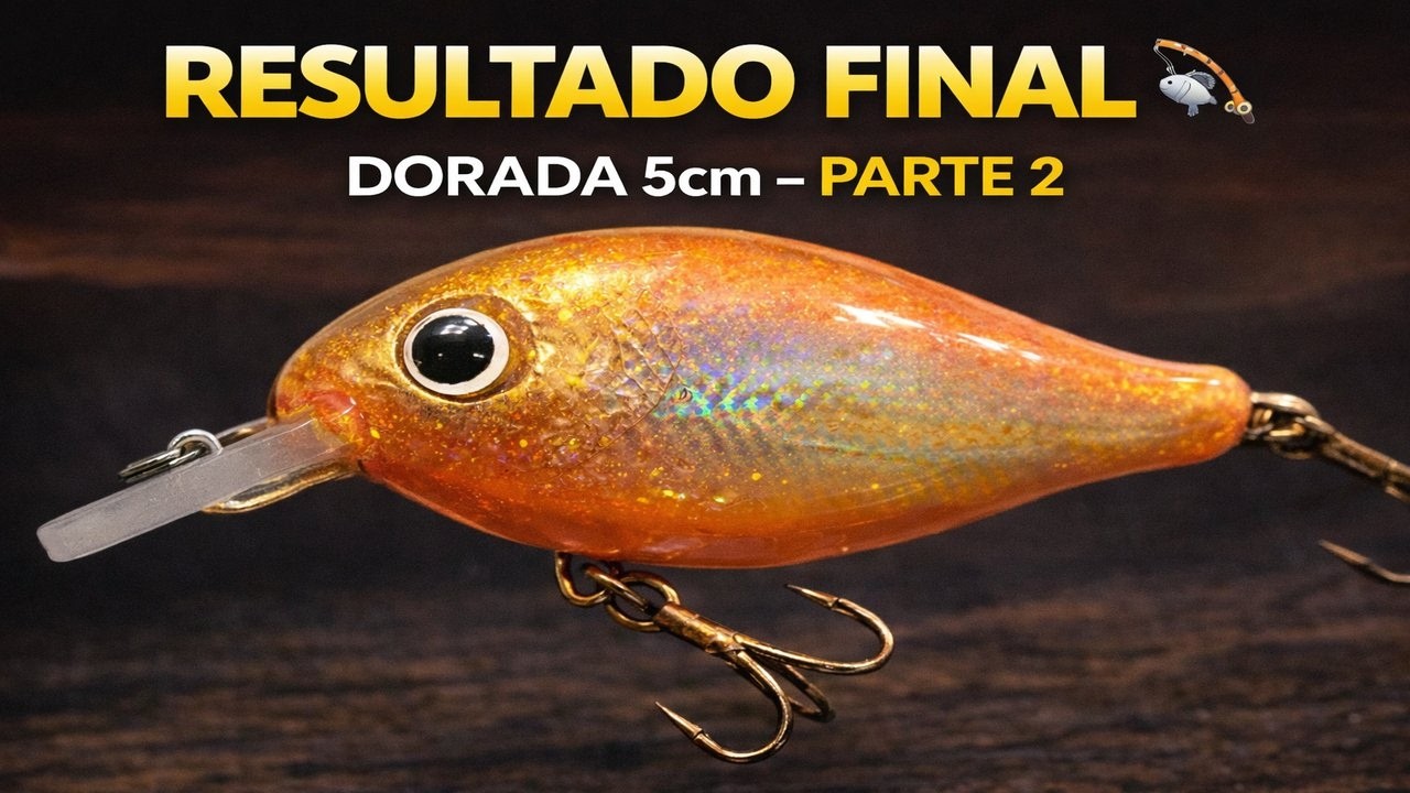 LURIX-ART Dorada 5 cm, 7,43 g — Foil, color y montaje final (Parte 2)