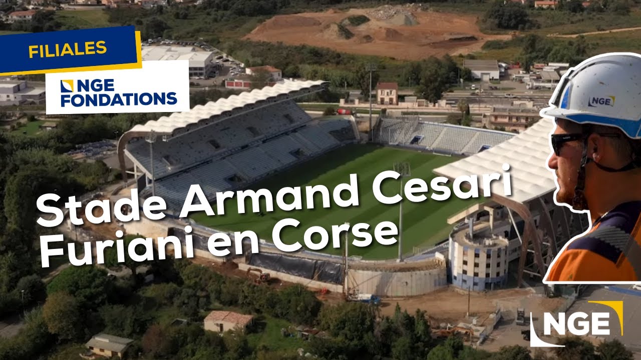 Stade Armand Cesari Furiani - Corse 2024 - NGE FONDATIONS