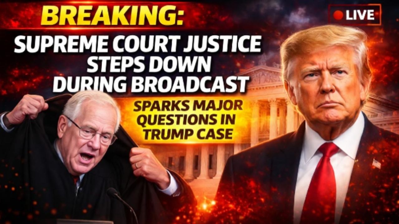 BREAKING: Supreme Court Justice Steps Down During Broadcast, Sparks Major Questions in Trump Case