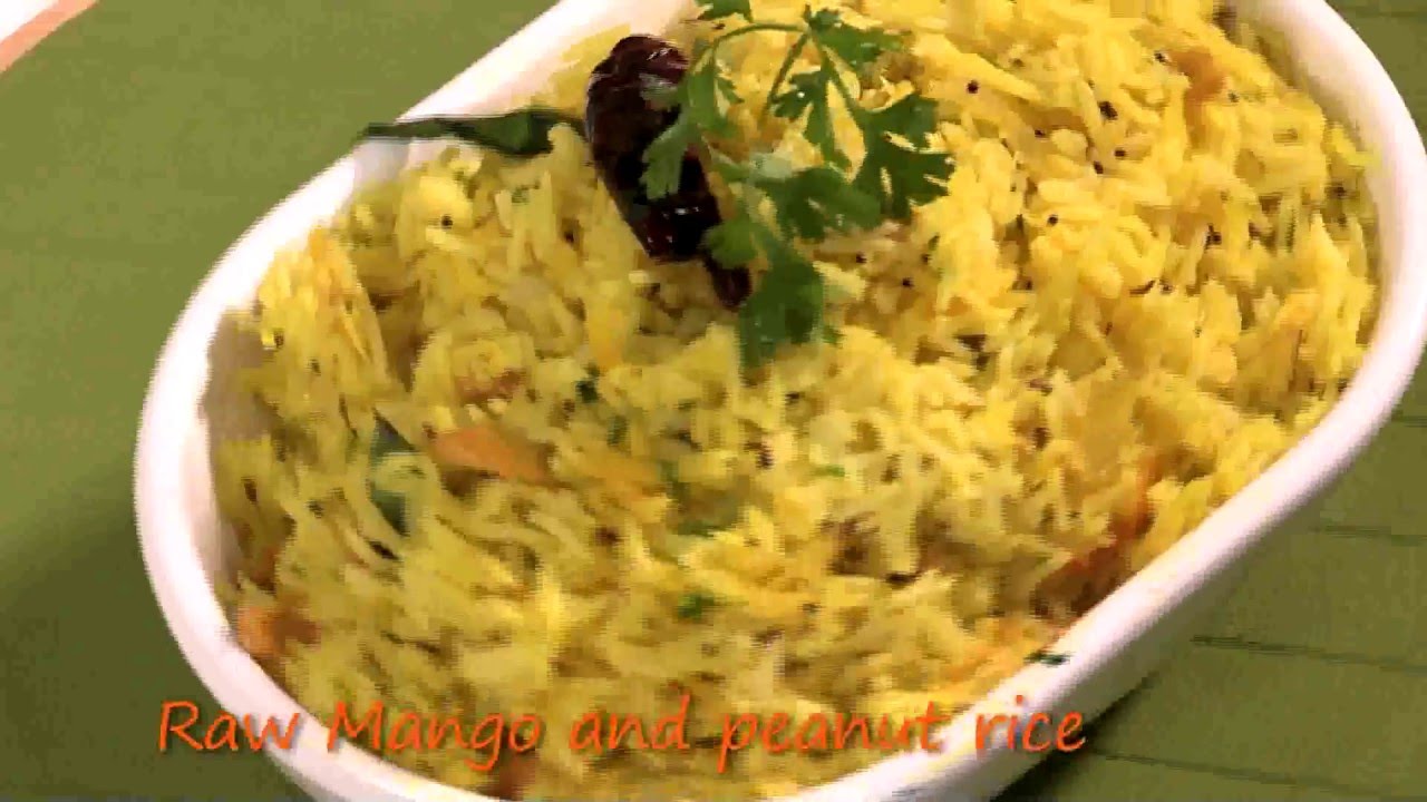 Raw Mango and Peanut rice
