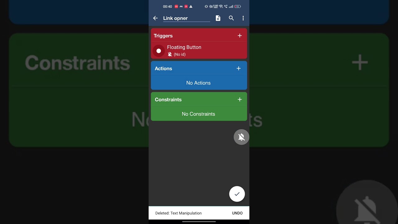 Open Multiple links and repeat it with help of macrodroid 