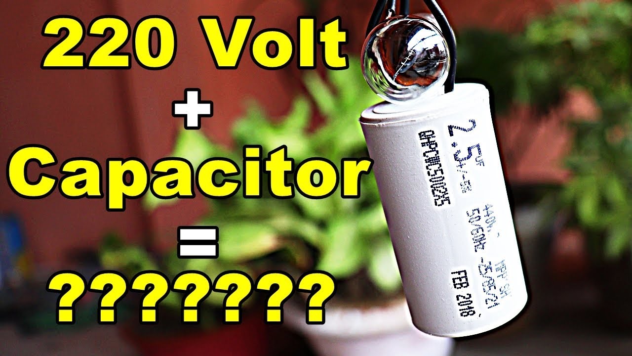 CAPACITOR AUR 220 VOLT series me lagane par Shocking Result | Experiment