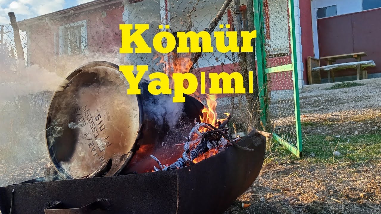 Mangal kömürü yapımı/ kolay yoldan mangal kömürü nasıl yapılır (charcoal making) #coal #kömür