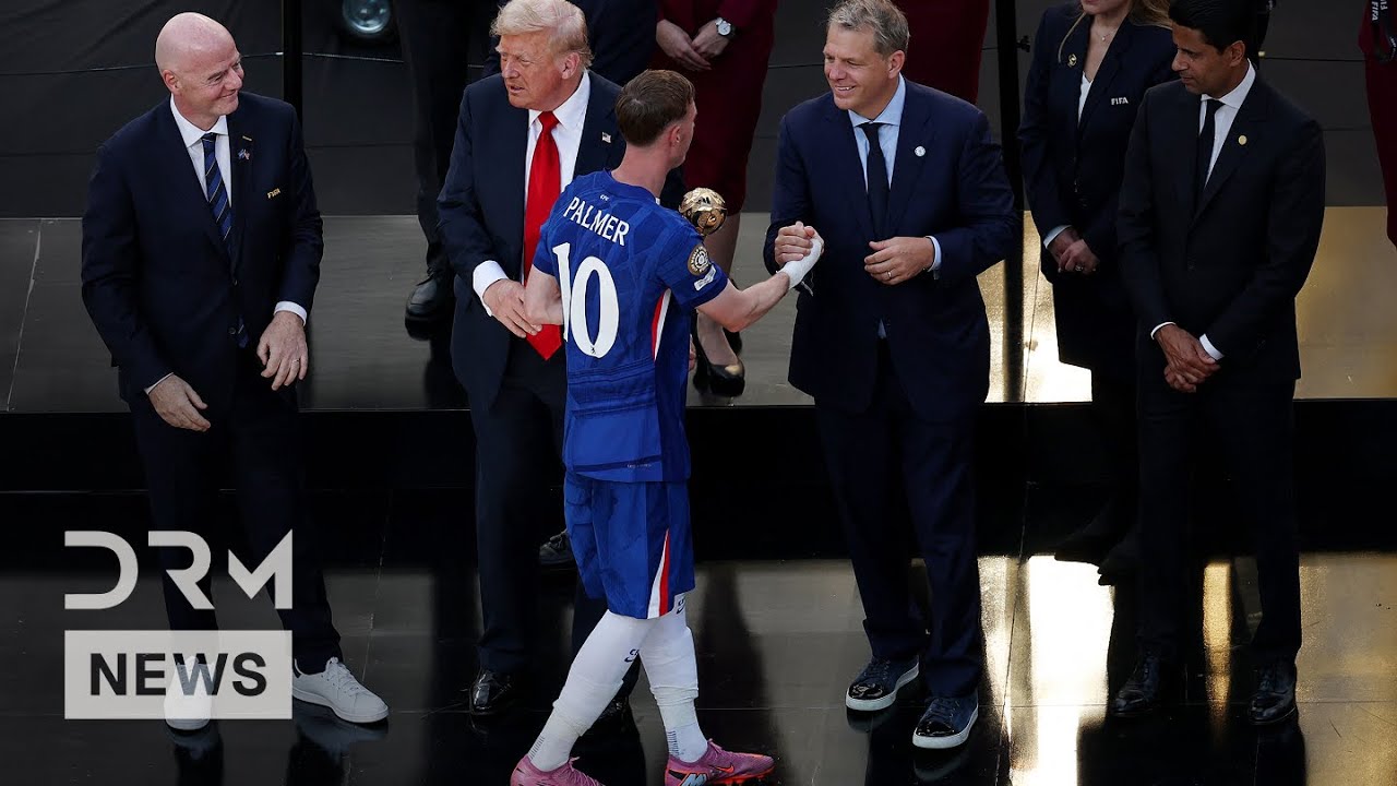 Trump Presents Golden Ball to Cole Palmer | FIFA Final Trophy Ceremony | AD1G