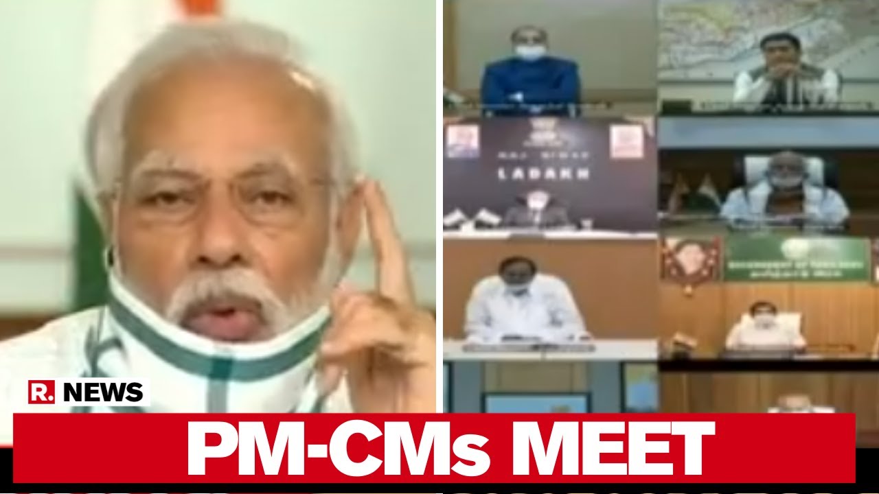 PM's Meet With CMs Over Lockdown Exit Strategy Underway Via Video Conference