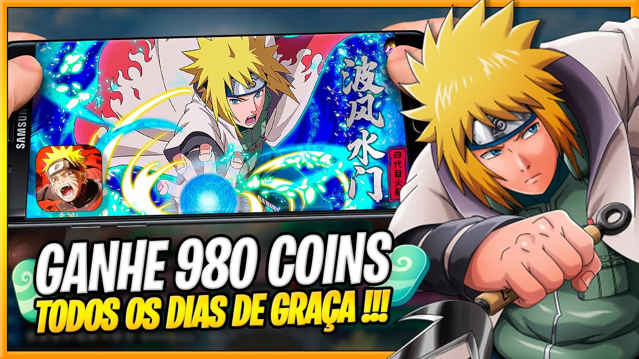 Eu Gastei TUDO em Busca do Novo MINATO no NARUTO MOBILE da X7Game!😱 + Como Pegar os PACKS DE GRAÇA 🎁