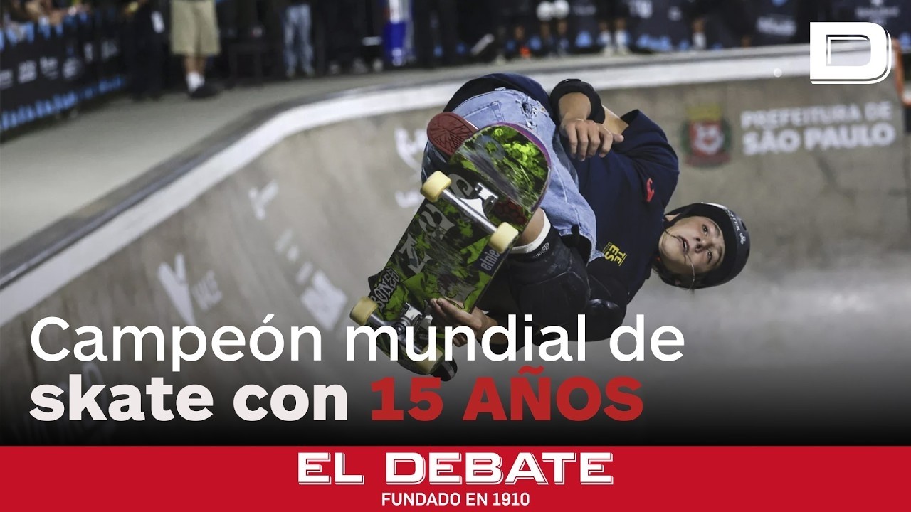 El español Egoitz Bijueska, campeón mundial de skate con 15 años