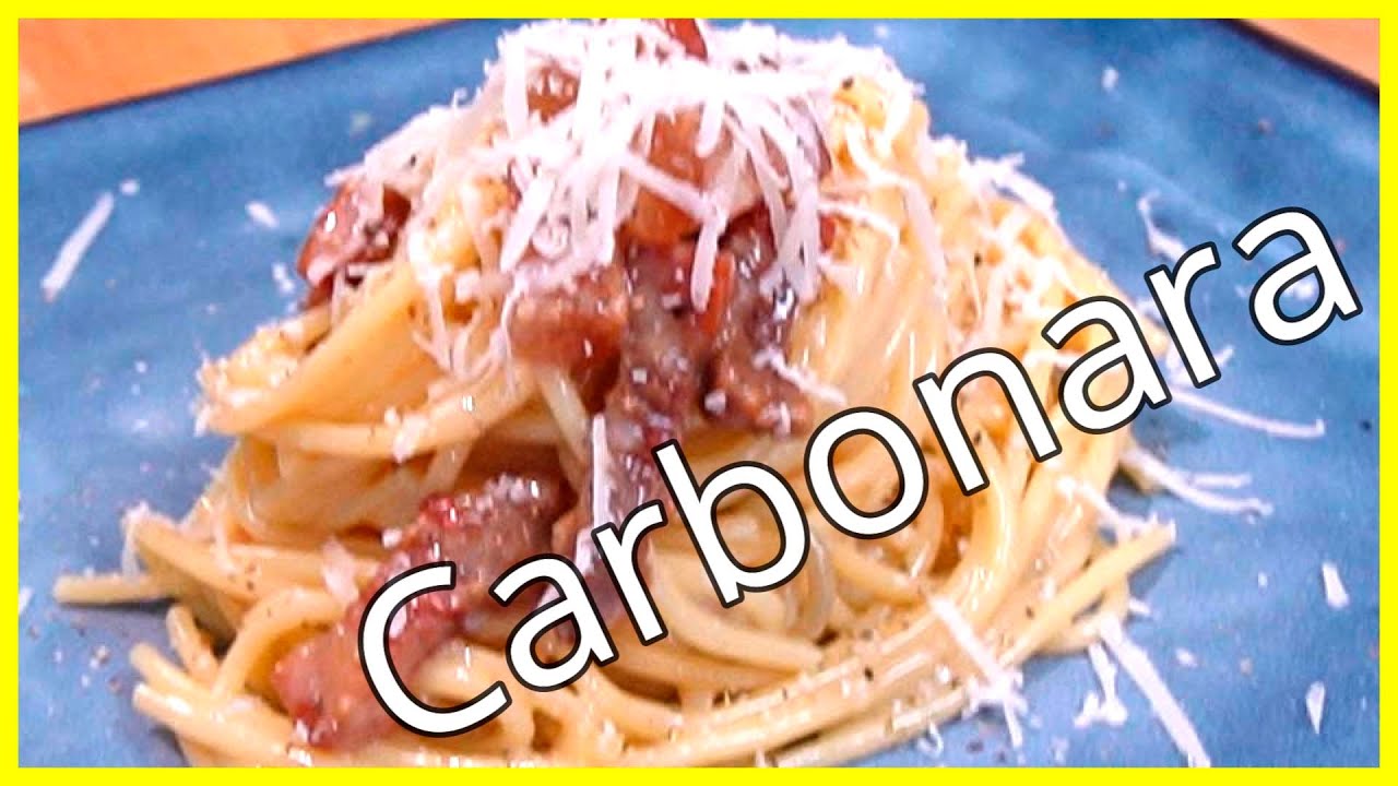 Espaguetis a la Carbonara / Receta Original.