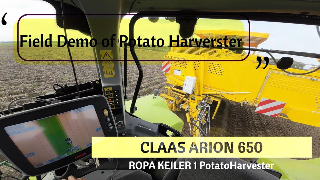 【CAB View】「トラクターver」日本ではかなり珍しいポテトハーベスター ROPA KEILER1 デモ機 じゃがいも収穫作業【4K】