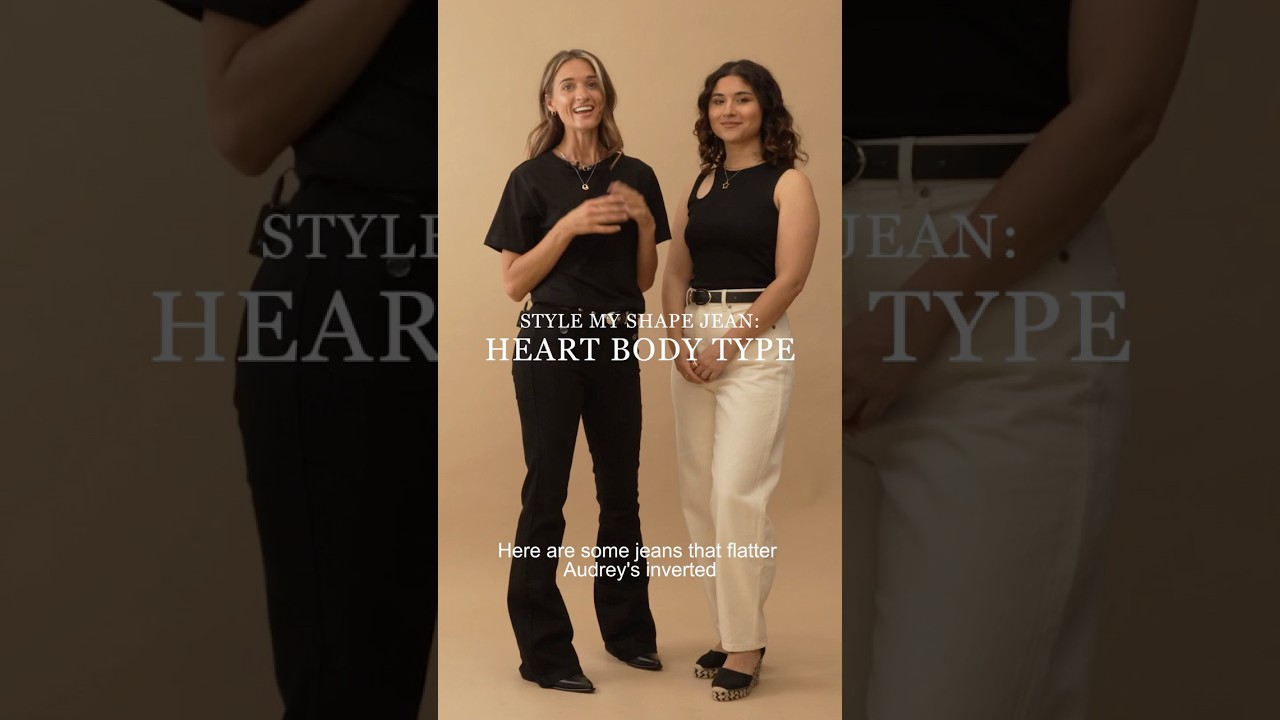 Best Jeans for Heart Body Shape | Flattering Denim Styles for Inverted Triangle Figures