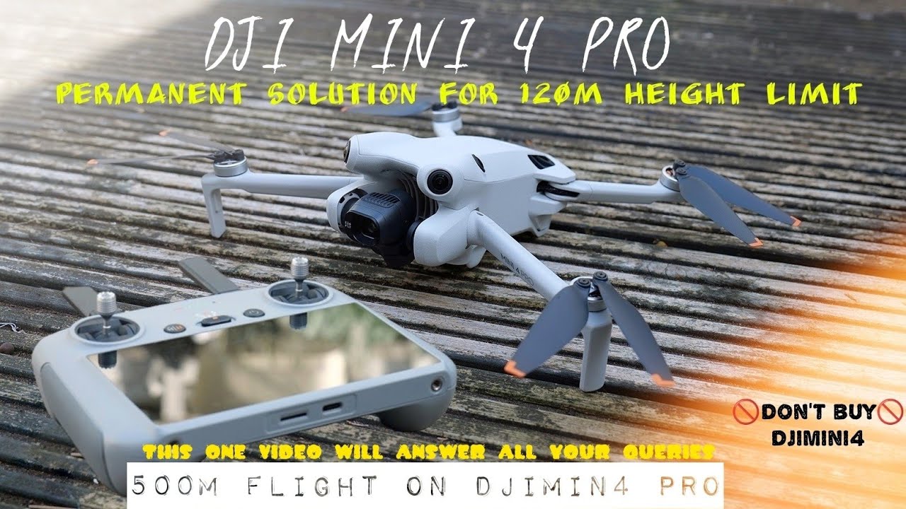 Разблокировка ограничения высоты полета DJI MiNi 4 Pro 500 м | Максимальная высота полета 120 м D...