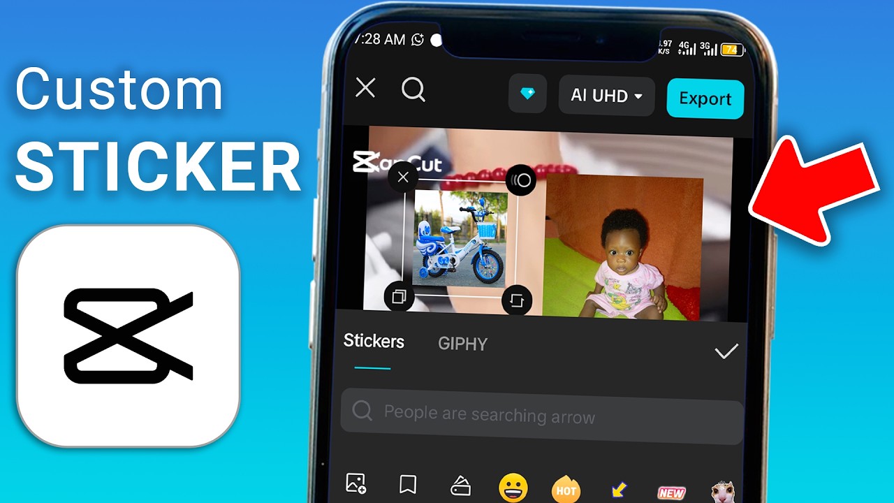 How to Add Custom Photo as Stickers in CapCut on Your Phone