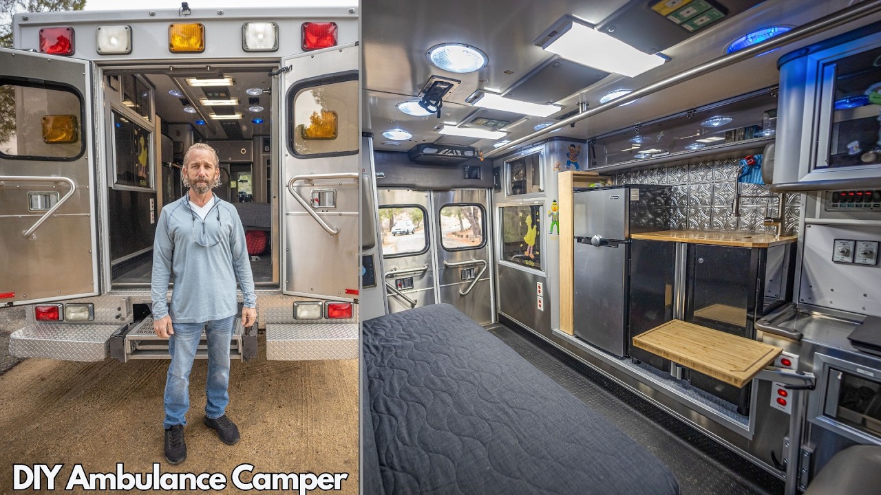 DIY Ambulance Camper Conversion -  Using Stock Storage