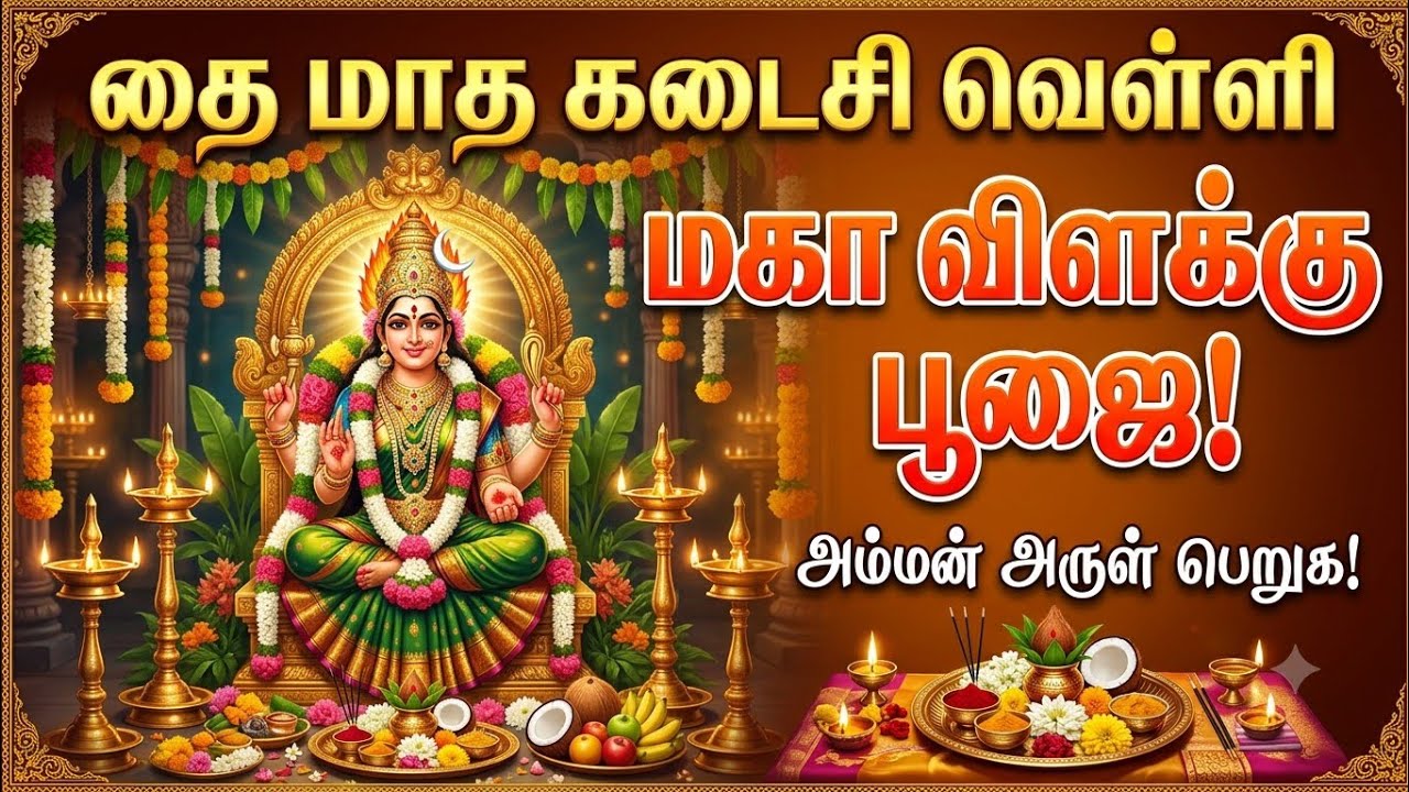 தை மாதம் கடை வெள்ளி திரு விளக்கு பூஜை 