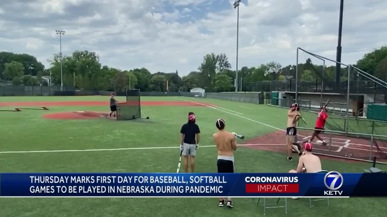 Thursday marks first day for baseball, softball games to be played in Nebraska during pandemic