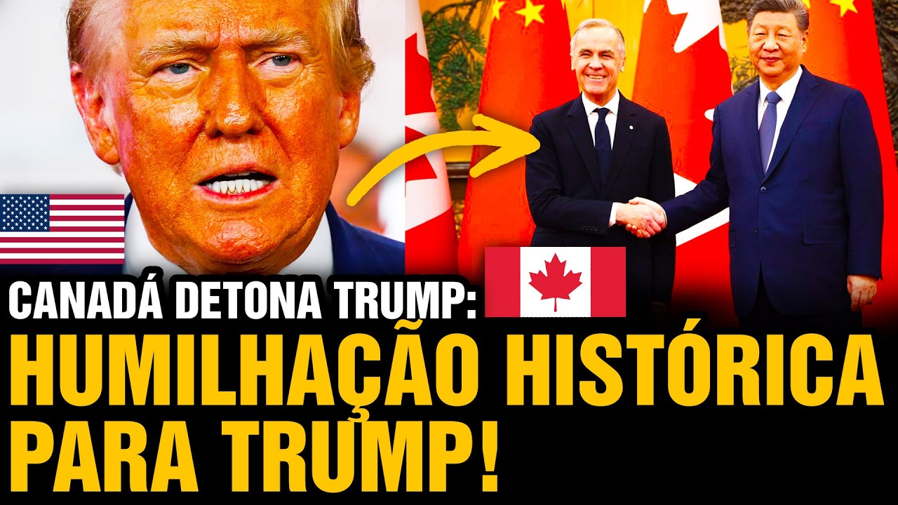 CANADÁ ABANDONA TRUMP de vez: corta tarifa de nos EVs chineses e isola EUA no caso Groenlândia 😱🇨🇦🇺🇸