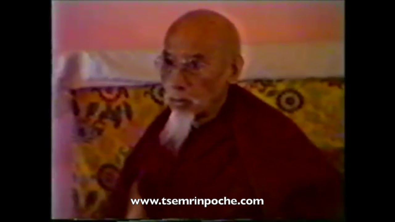 His Holiness Kyabje Zong Rinpoche with his student Venerable Geshe Kelsang Gyatso