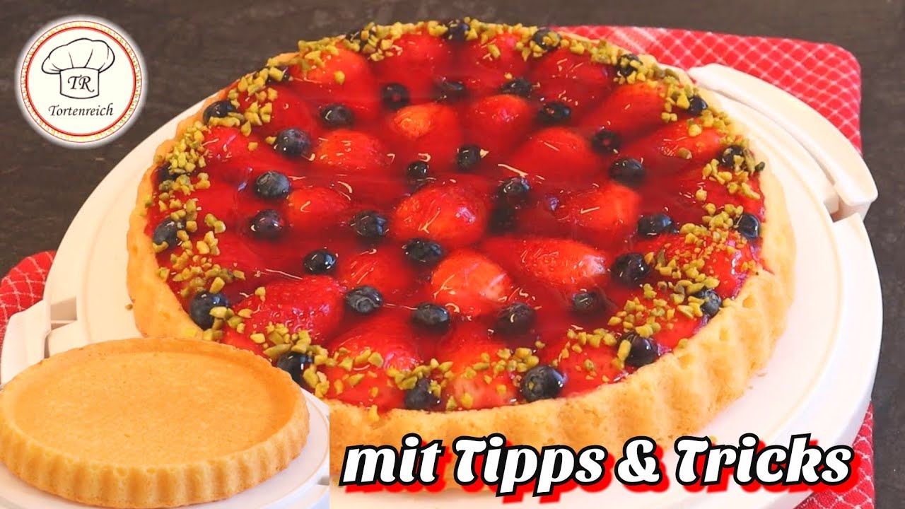 fluffiger Obstkuchenboden backen/ schneller  Erdbeerkuchen Blitzrezept