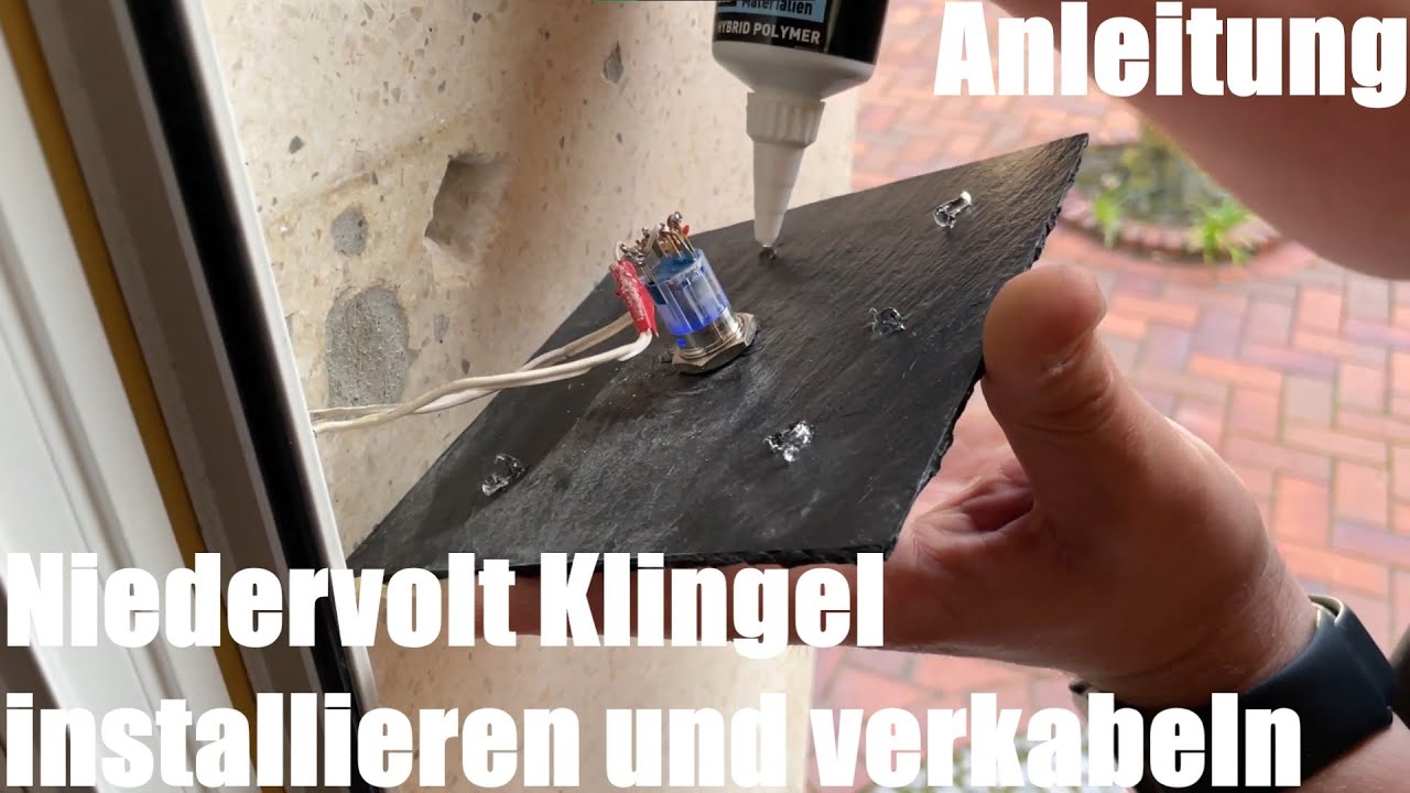 Niedervolt Klingel (Gong, Glocke, Bimmel, Schelle) installieren (montieren) und verkabeln Anleitung