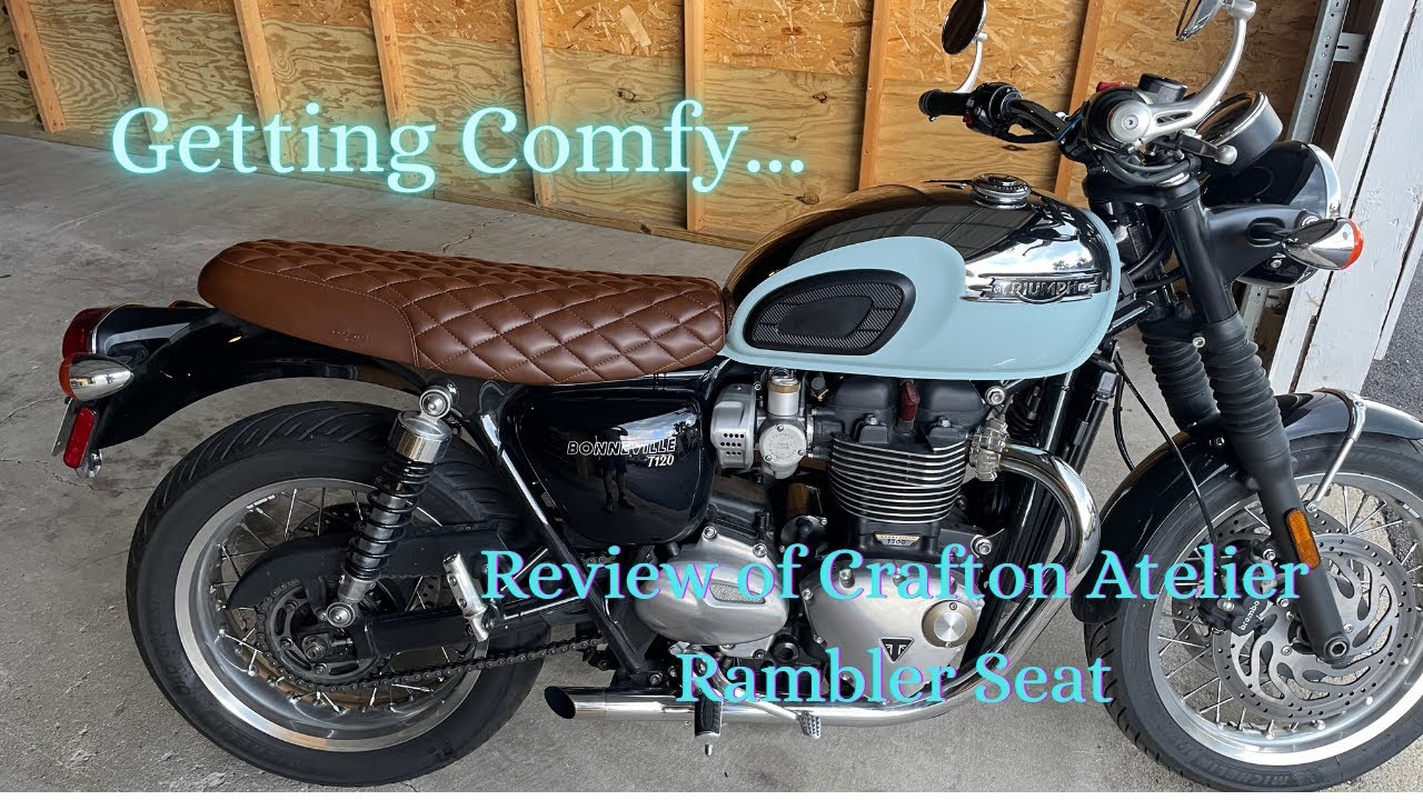 Getting Comfy! New seat for the 2023 Bonneville T120