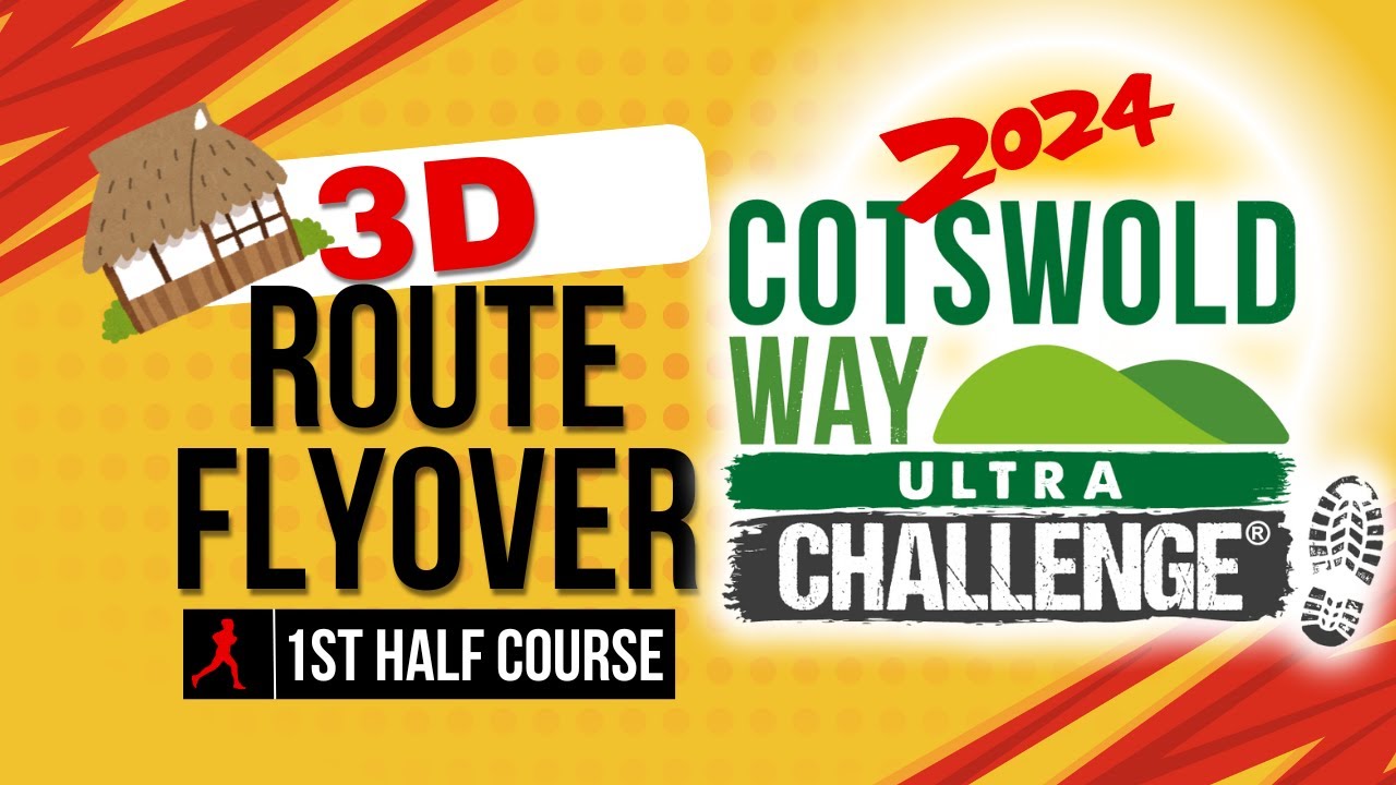 Cotswold Way Ultra Challenge 1st Half 3D course flyover