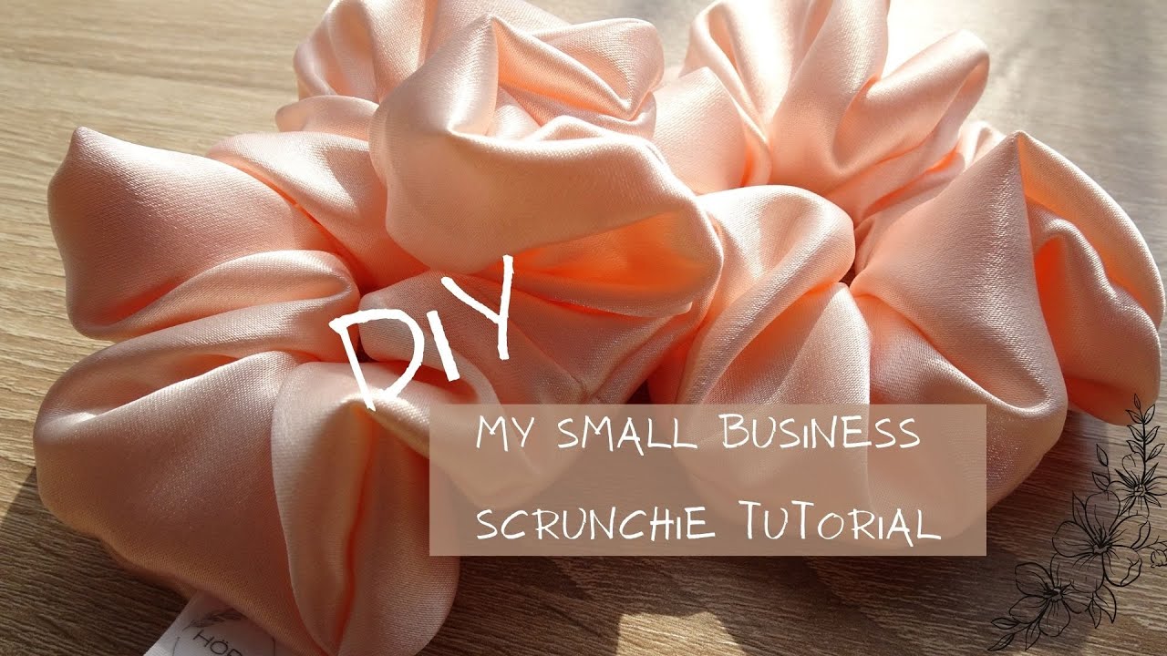 How I sew my scrunchies/DIY scrunchies tutorial/How to make scrunchies from home