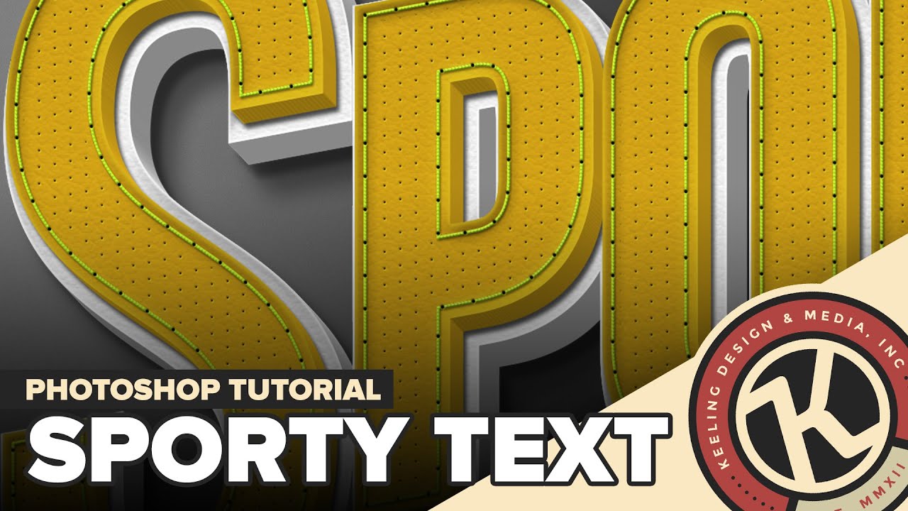 Photoshop Tutorial -  Sporty Text