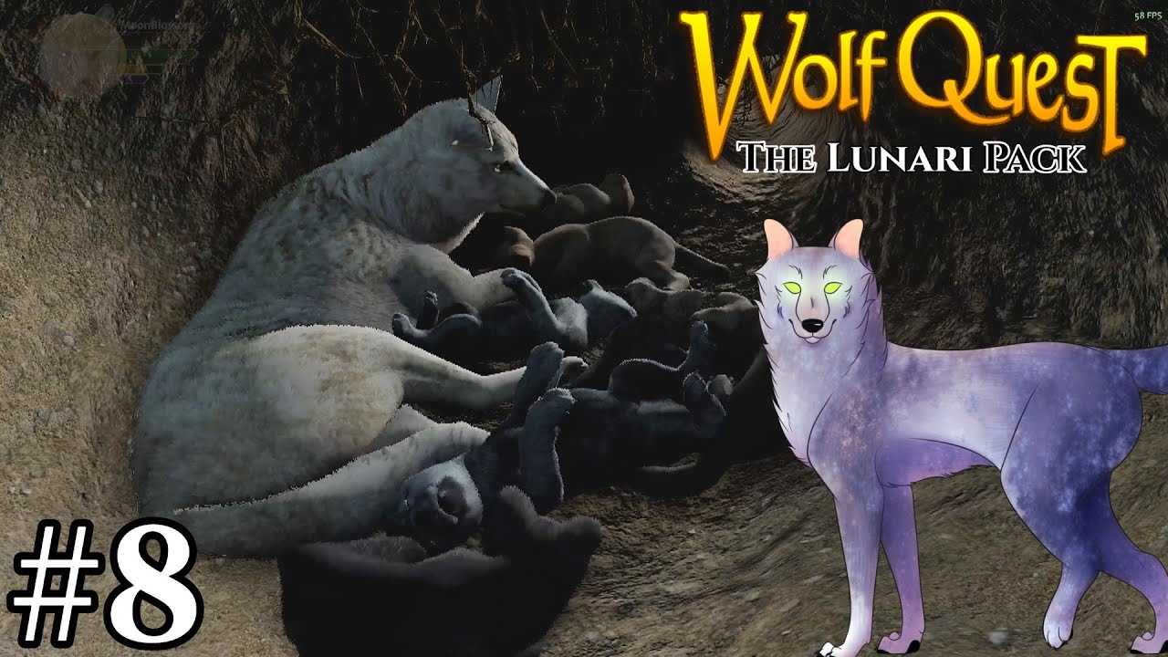 СКОЛЬКО щенков!? 🐺 WolfQuest AE: The Lunari Pack 🐺 #8