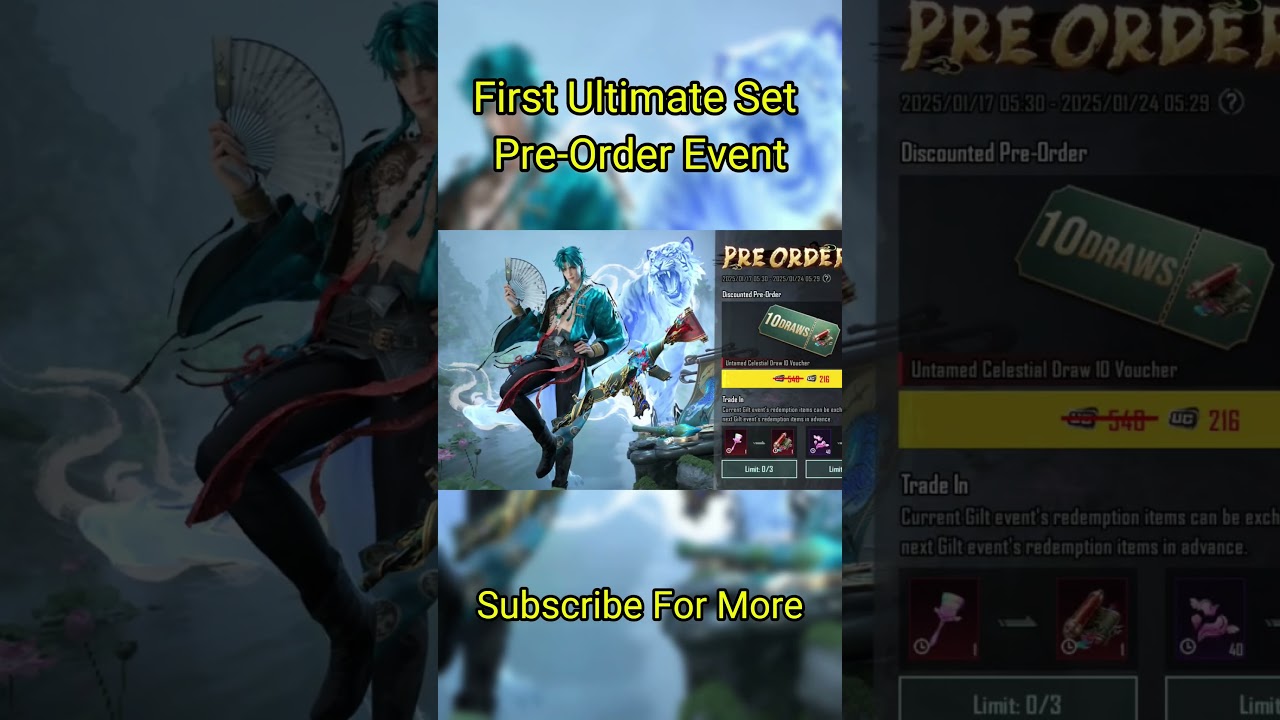 Bgmi 3.6Update First Ultimate Set Pre-Order Event is Here😘#shorts #op  #pubg