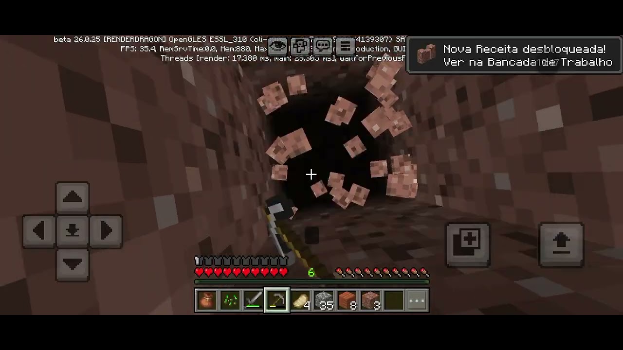 Achamos uma caverna #minecraft #video #jogos 
