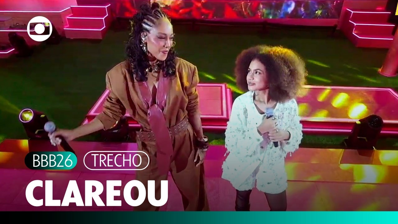 Xam&atilde;, Negra Li e Alana Cabral cantam &lsquo;Clareou&rsquo; na Festa de Tr&ecirc;s Gra&ccedil;as no BBB! | BBB 26 | TV Globo