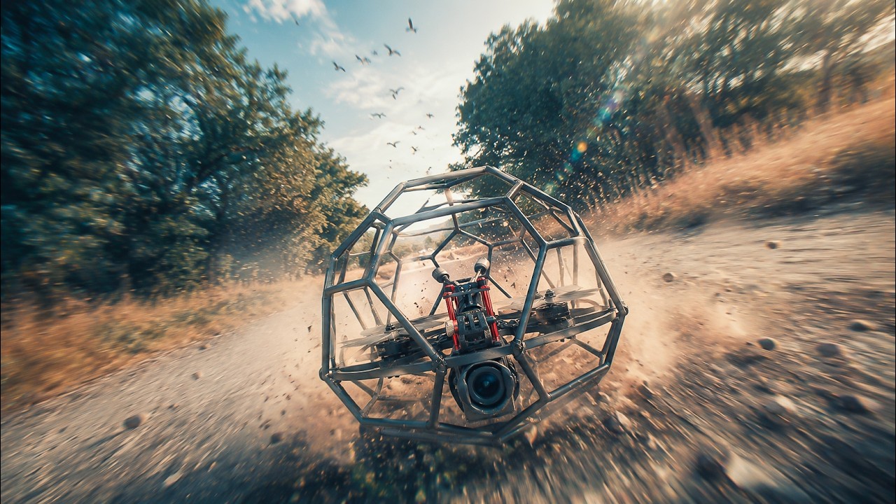 High-speed training flight with the Xpert Kage Trainer Pro caged drone
