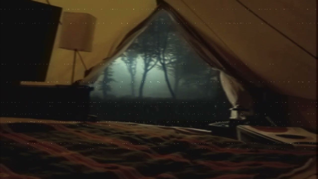 Anxious? Stressed? Try rainstorm during camping trip ambience experience to clear your mind.