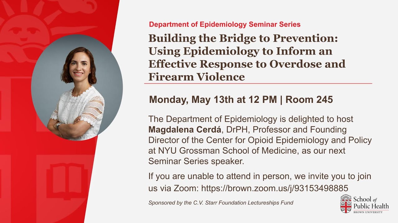 Department of Epidemiology Seminar Series with Dr. Magdalena Cerd&aacute;