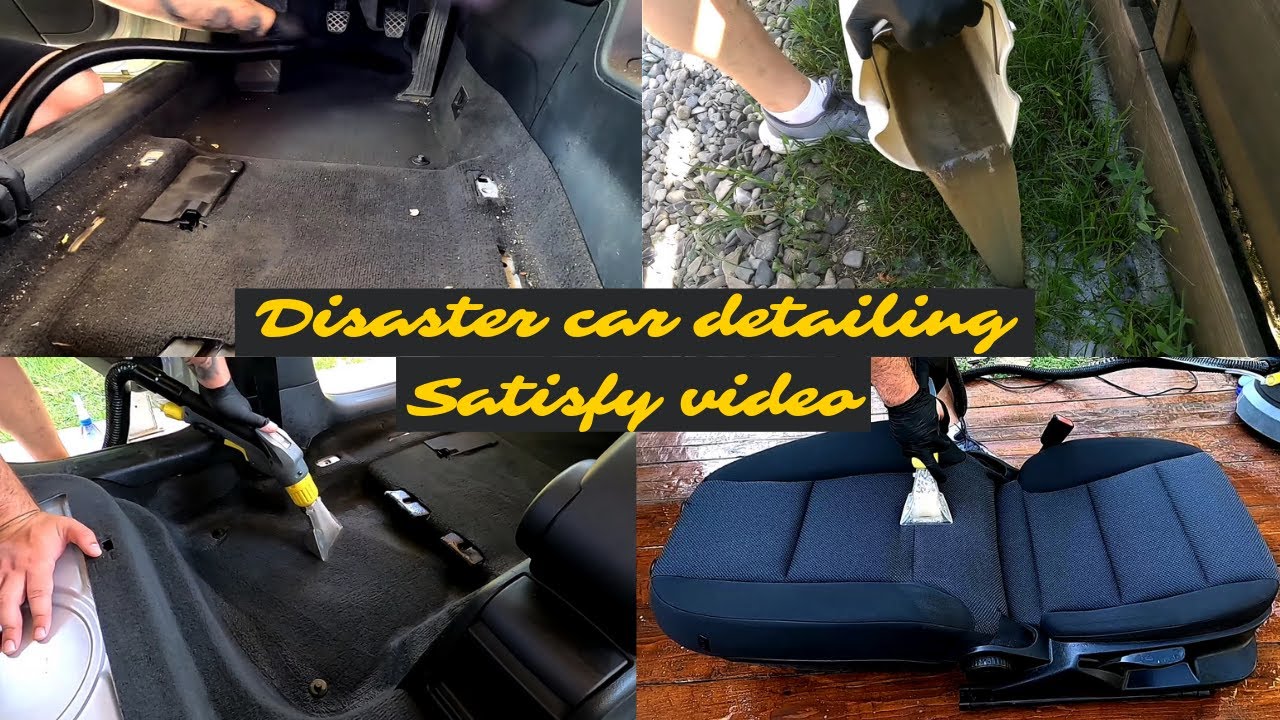 Dirty car vacuuming and extraction! Karcher Puzzi back in business! ASMR video!