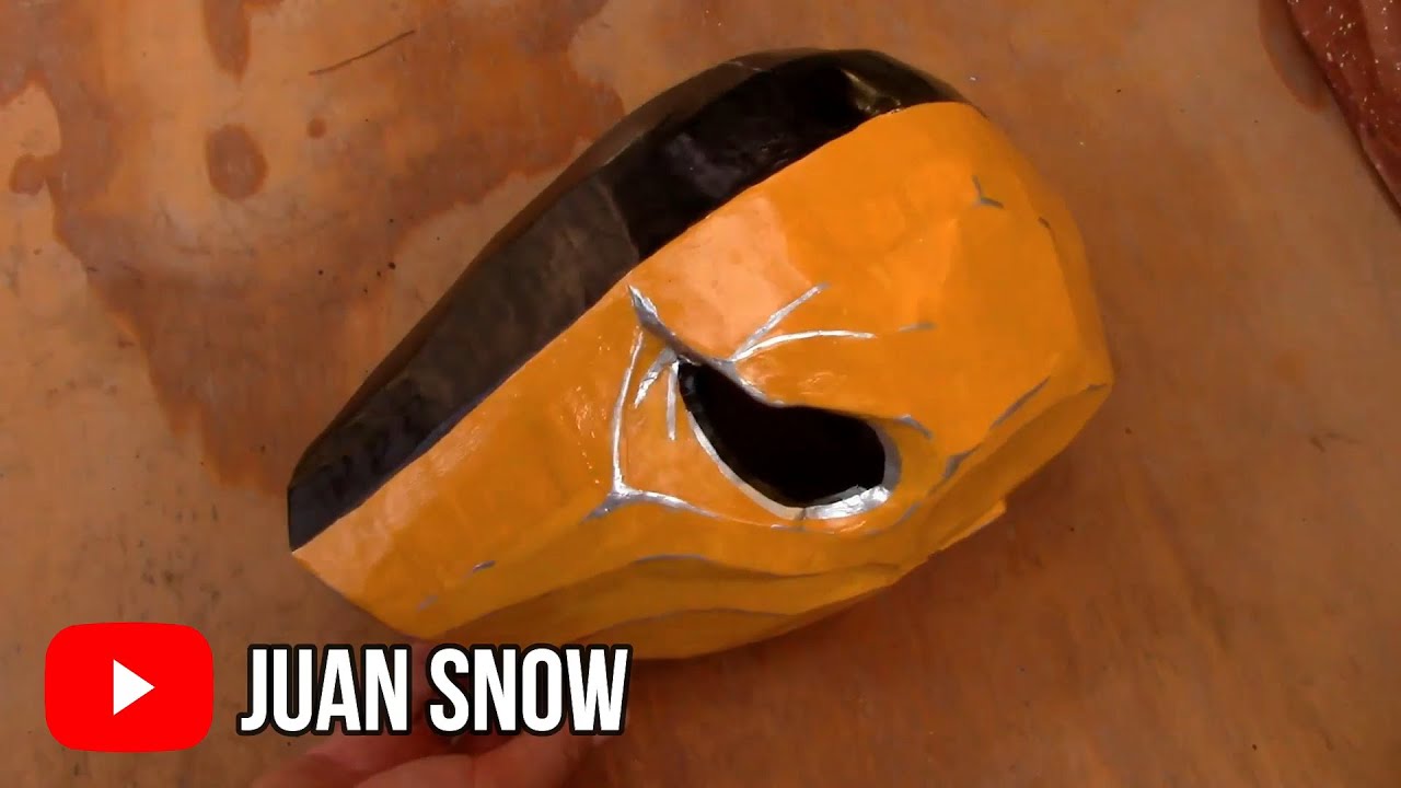 COMO HACER EL CASCO DE DEATHSTROKE/ CARTON / FACIL
